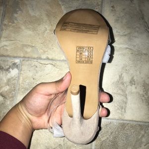Nude heels. NEVER worn.